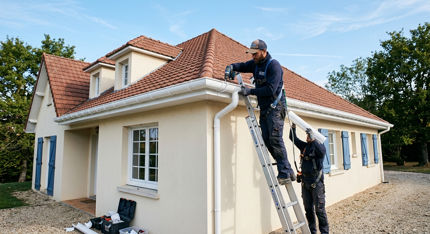 Goutti&egrave;re en Zinc