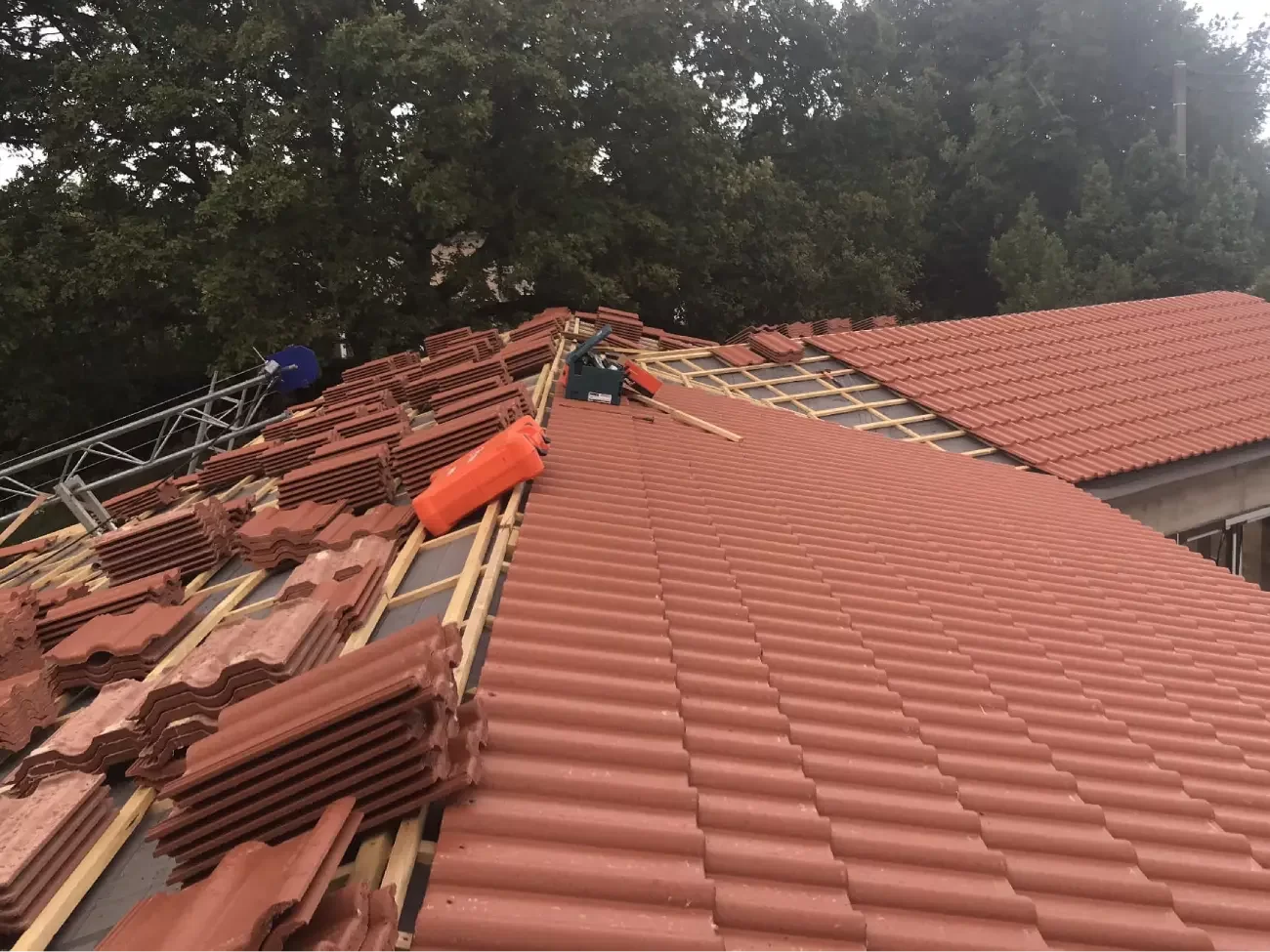 Chantier toiture Lattes